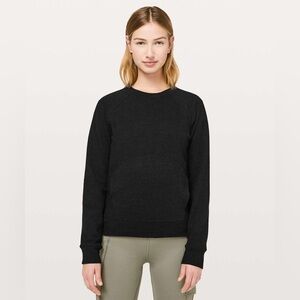 Lululemon Catch A Moment Crew -
Heathered Core Black